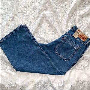 Levi’s mile high cropped wide leg jeans